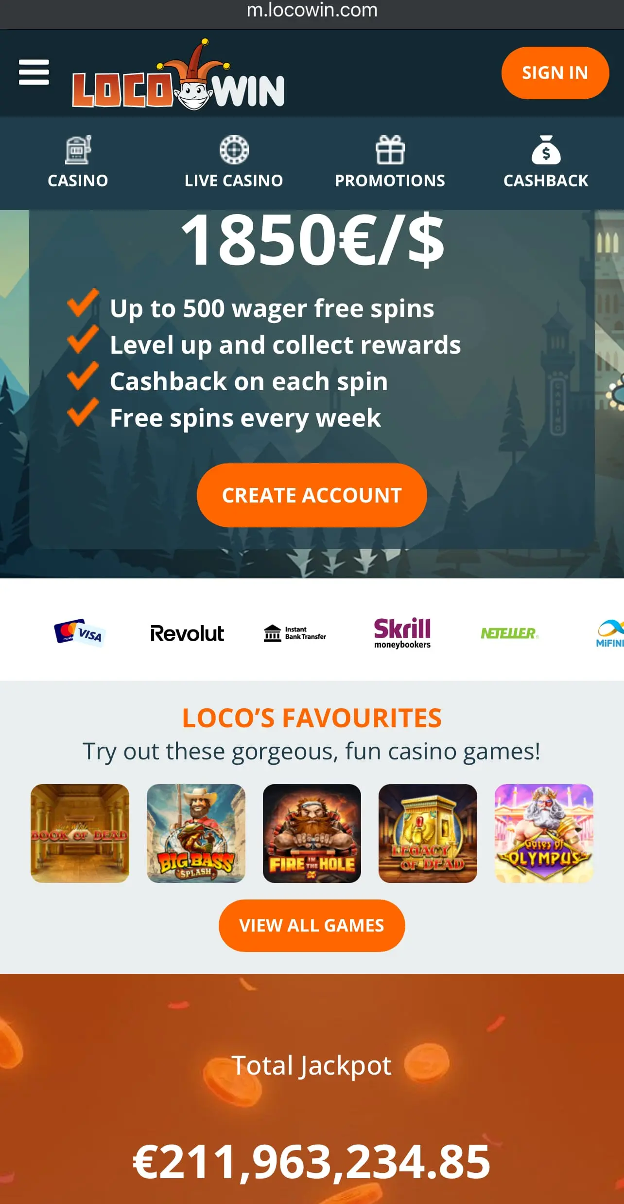 Locowin casino App